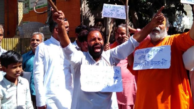 Sadhu protest
