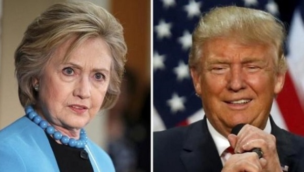 Clinton and Trump