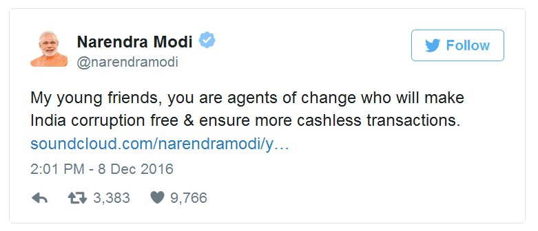 MODI TWEET