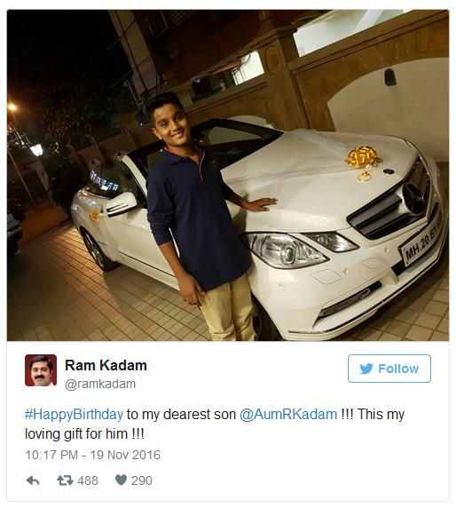 Ram Kadam Tweet