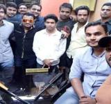 DU Student Union President with weapons