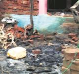 Muslim Houses burnt down in MP