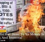 What India Has Done to Its Money is Immoral:Forbes