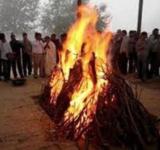 Dalit Attack in Gorakhpur, Cremation