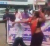 woman bjp leader beats