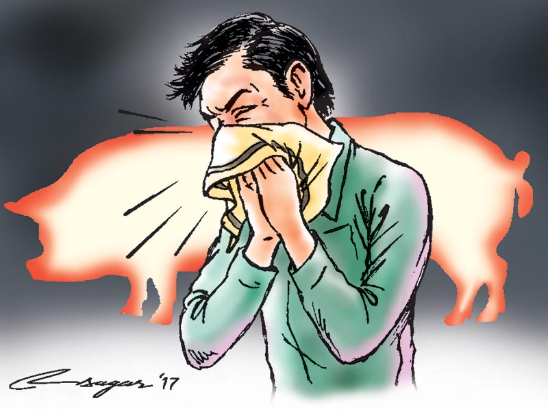 Swine-flu-sneezing-the -himalayan-times